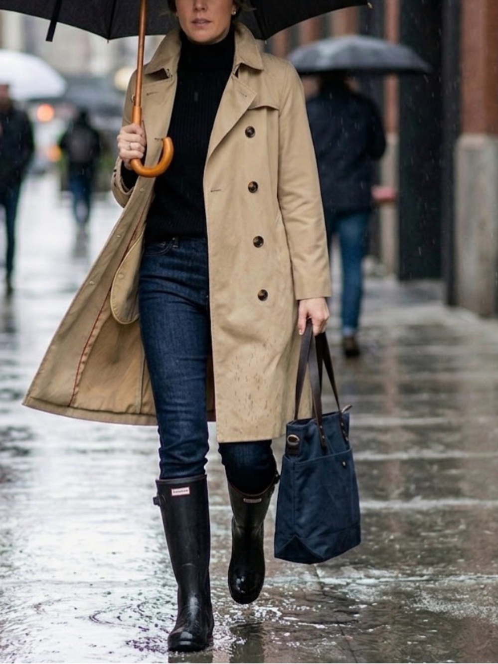 Black Rivet Light Tan Trench Coat